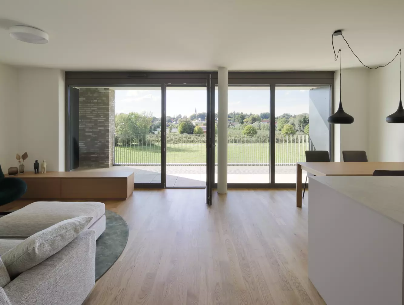 Vierlinden-Quartier Musterwohnung Wohnzimmer