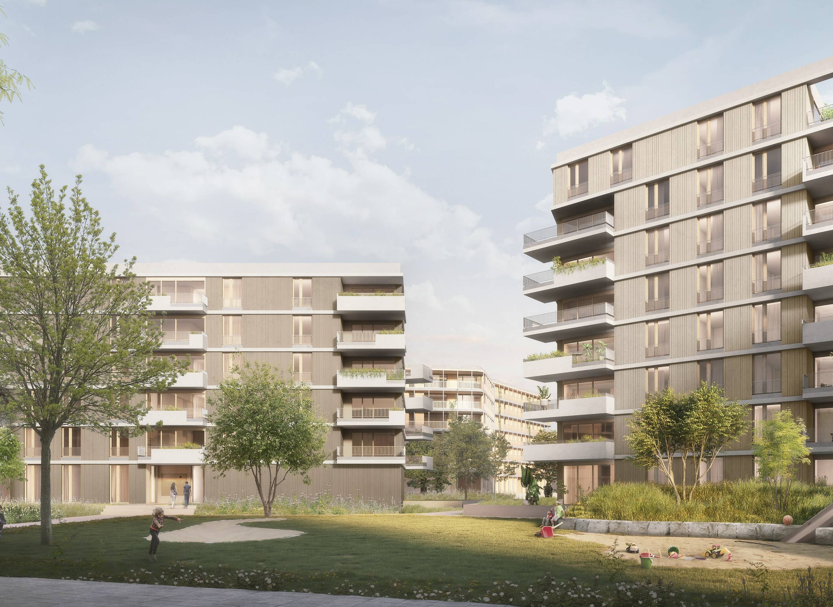 Der Bücklepark in Konstanz erhielt 2023 das Qualitätssiegel in Gold für Nachhaltigkeit und wurde damit als erstes i+R-Projekt von der DGNB ausgezeichnet. Bücklepark | Konstanz