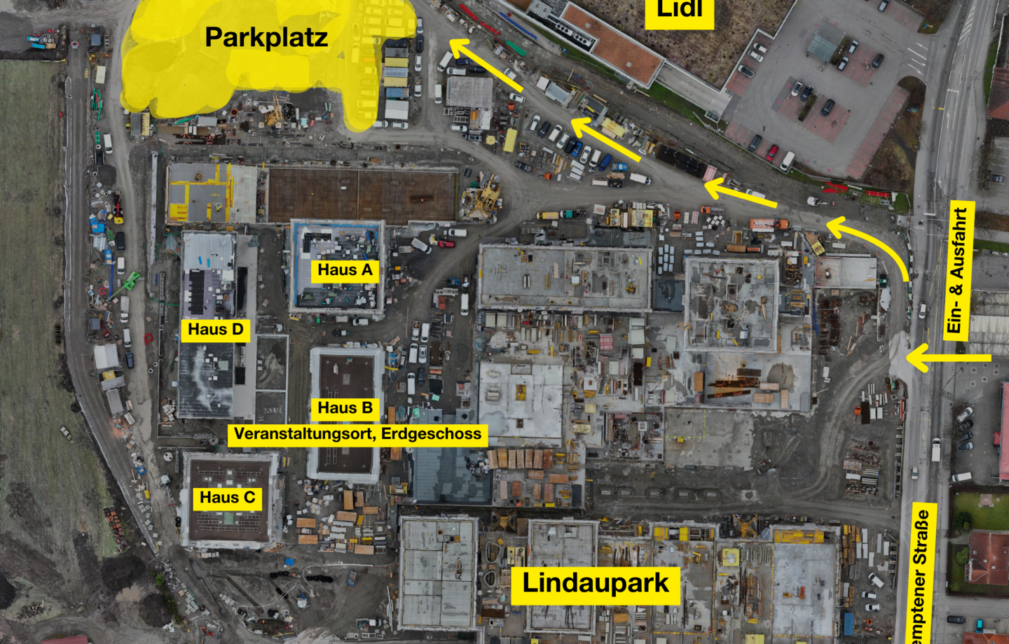 Lageplan Vierlinden-Quartier - Tag der offenen Tür Lageplan Vierlinden-Quartier - Tag der offenen Tür